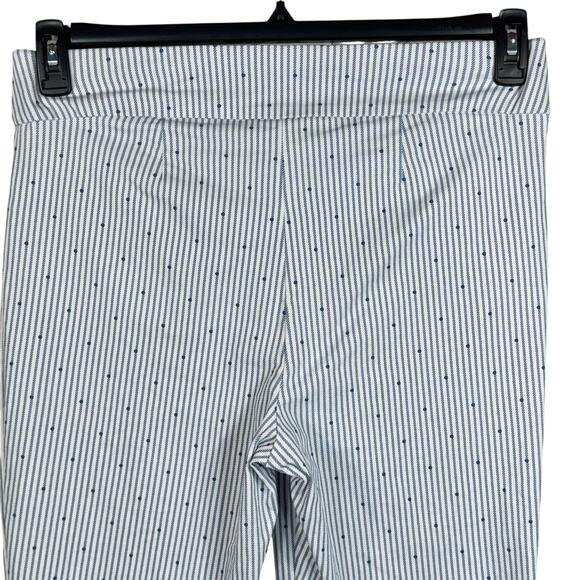 Chico’s Perfect Stretch SZ 2 (Large) Capris Pants Striped Dots Stretch Pull-On - Picture 5 of 8